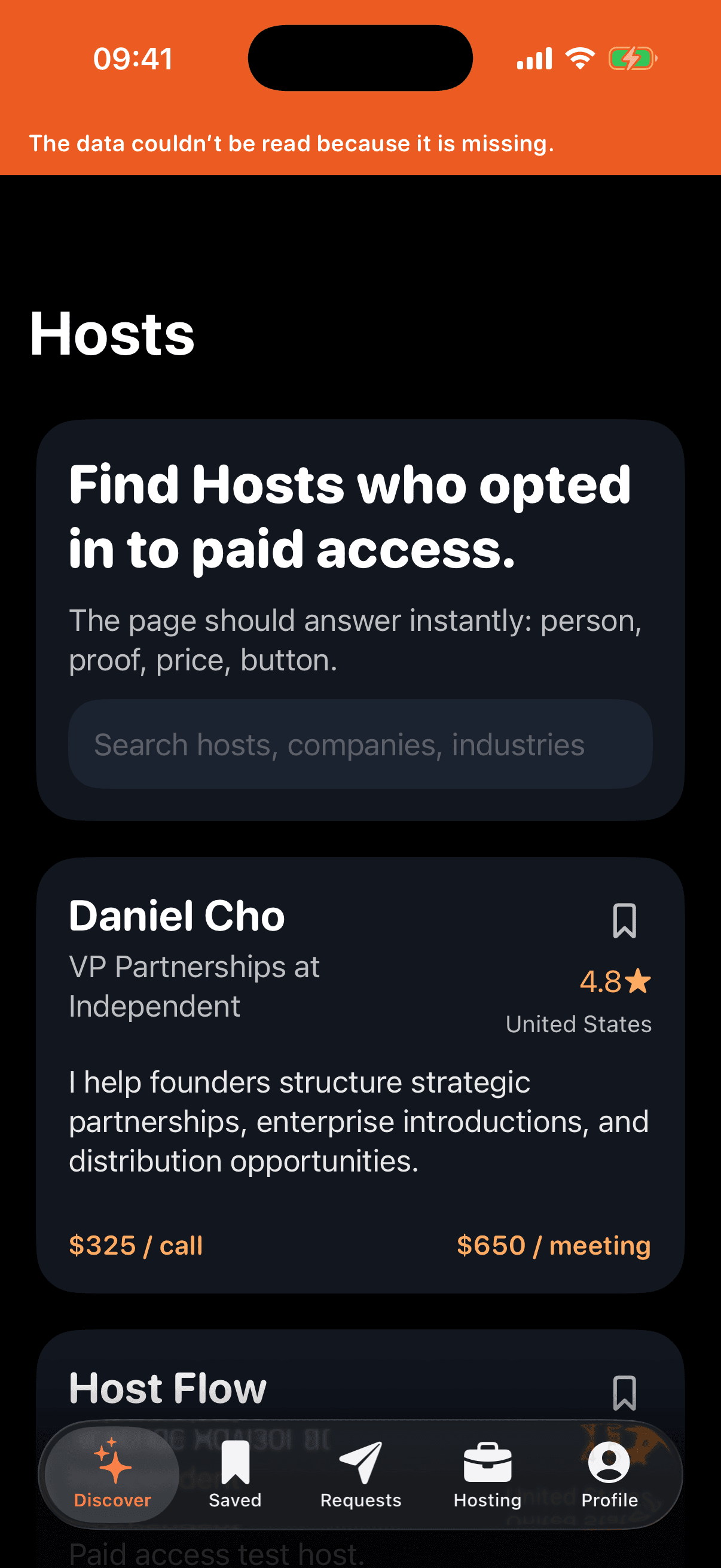 Discover verified Hosts